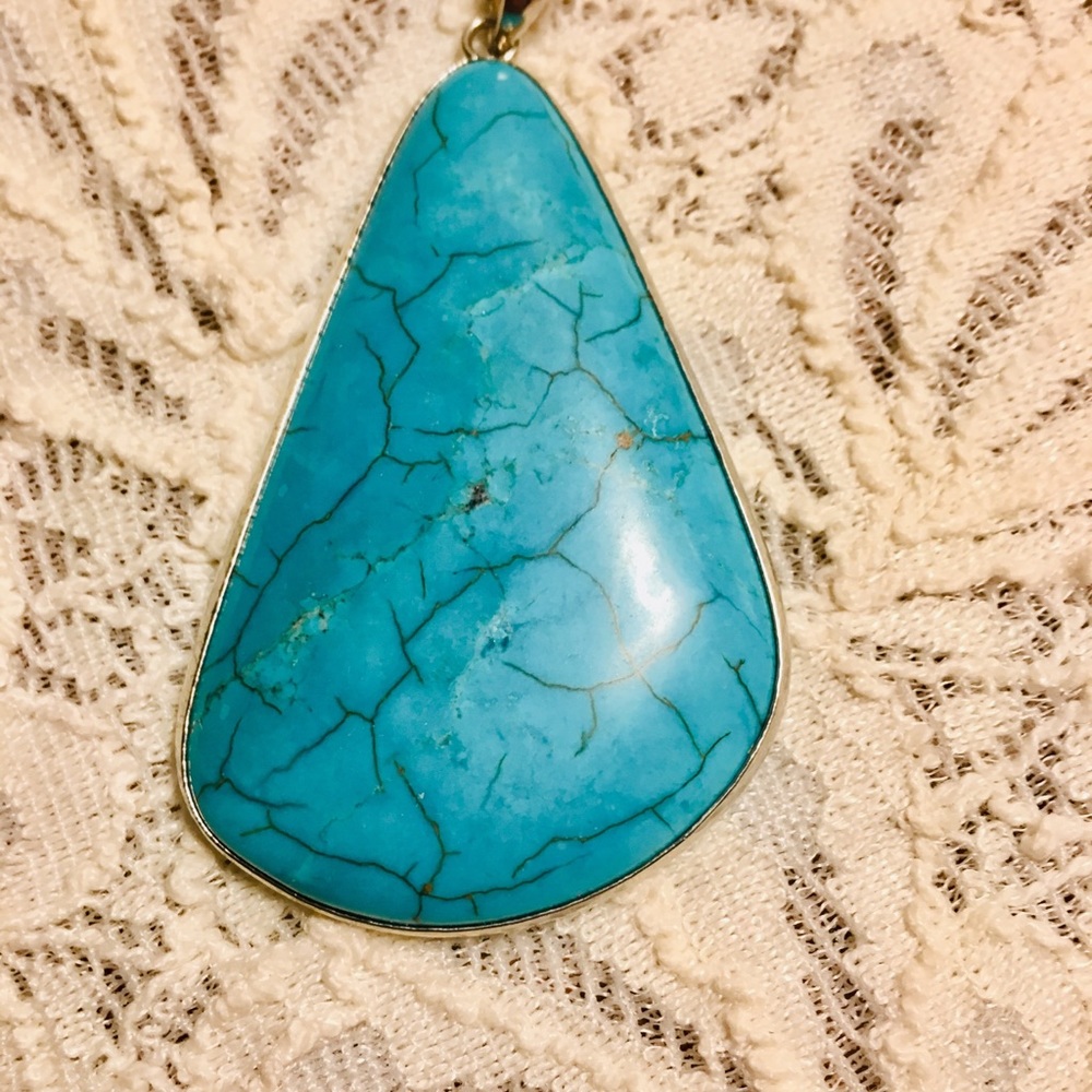 Natural Vibrant Turquoise Pendant